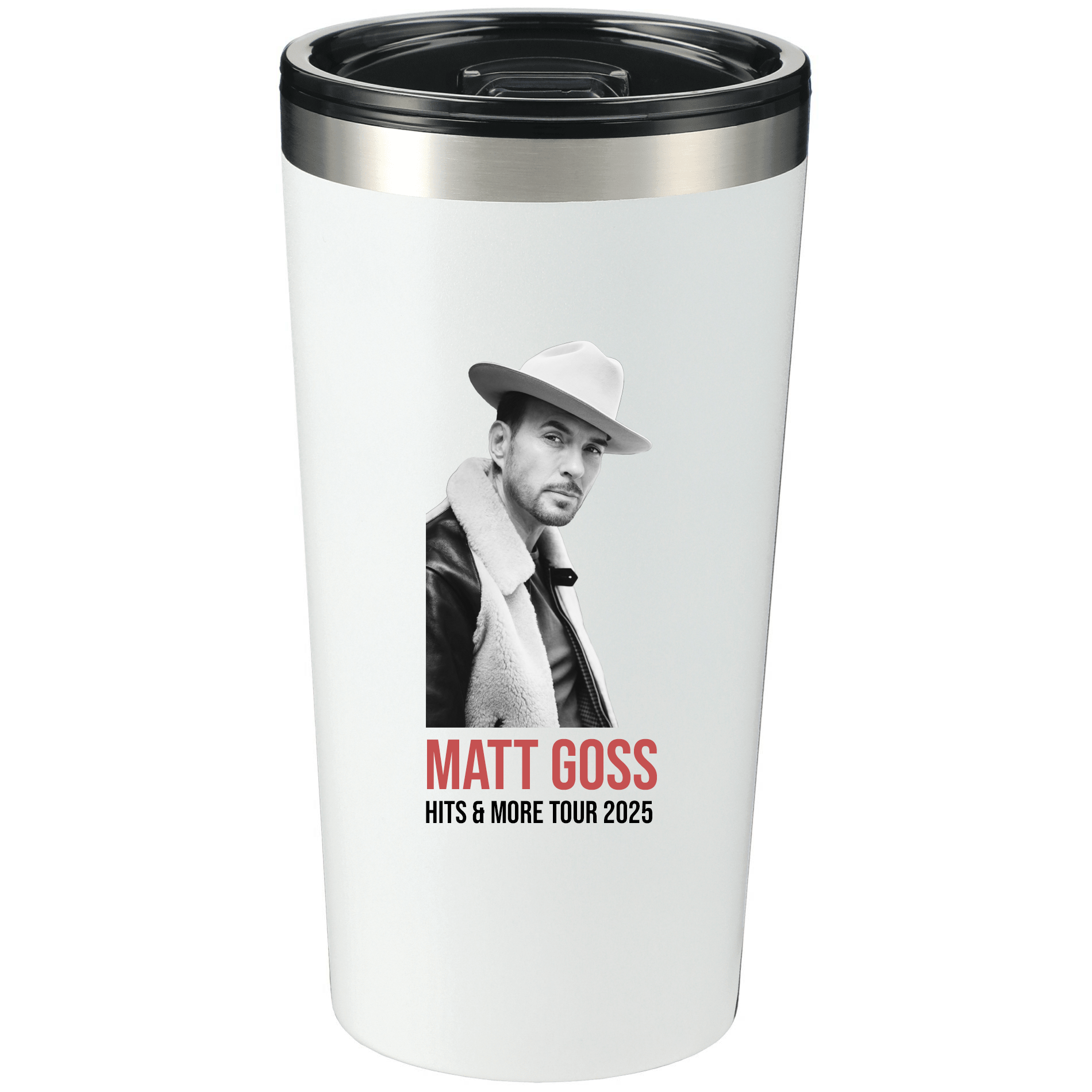 Matt Goss White Travel Mug