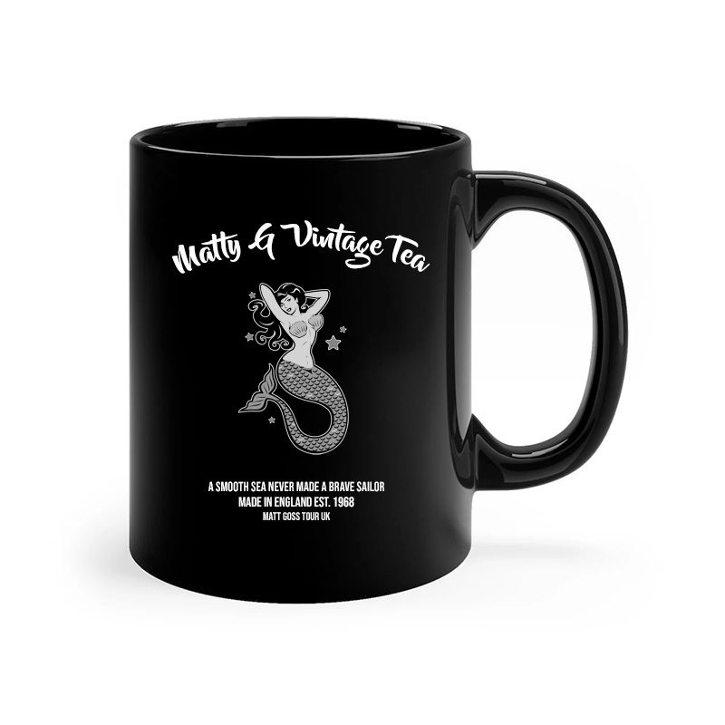 Mermaid Black Mug