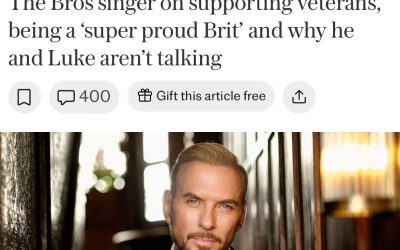 Matt showed his heartfelt support for veterans